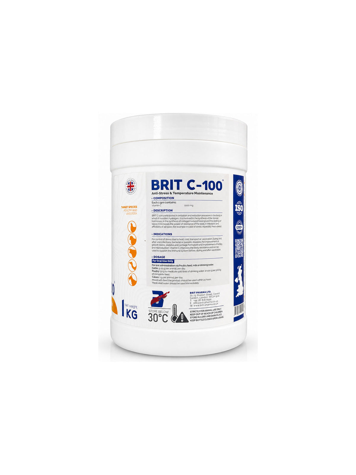 Brit C-100 Vitamin C powder