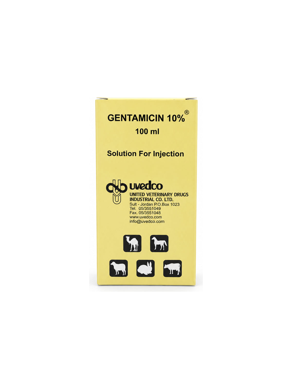 Gentamicin 10% Solution for Injection 100ml